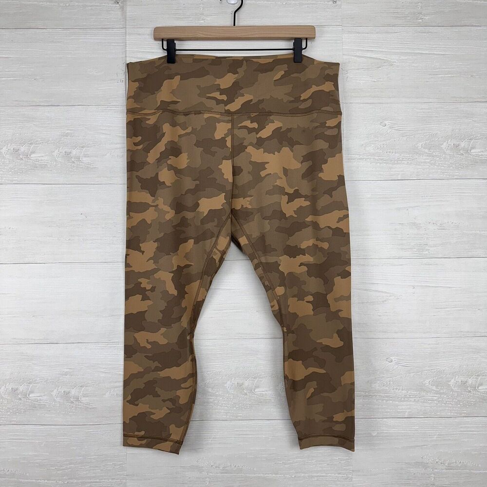 Lululemon Align High-Rise Pant Legging Size 20 Heritage 365 Camo Beige Athletic